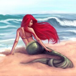 Jigsaw puzzle: Mermaid on the shore