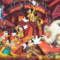 Jigsaw puzzle: Mickey's Treasure Hunt