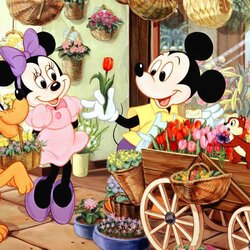 Jigsaw puzzle: Mickey's Flower Shop