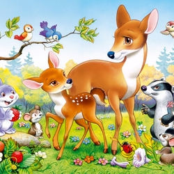 Jigsaw puzzles on topic «Bambi»