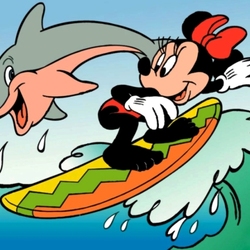 Jigsaw puzzle: Dolphin surfing