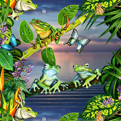 Jigsaw puzzle: Frogs