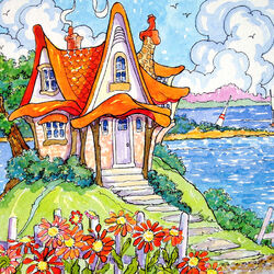 Jigsaw puzzle: House by the sea