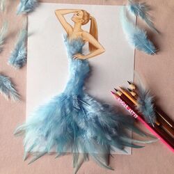 Jigsaw puzzle: In blue feathers