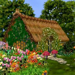 Jigsaw puzzle: House with a well