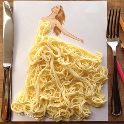 Jigsaw puzzle: Spaghetti dress