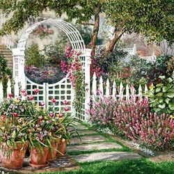 Jigsaw puzzle: In the garden