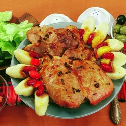 Jigsaw puzzle: Baked meat
