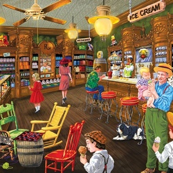 Jigsaw puzzle: In the cafe