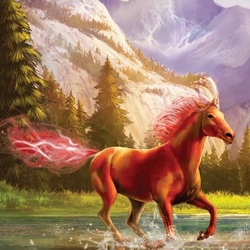 Jigsaw puzzle: Horse fire