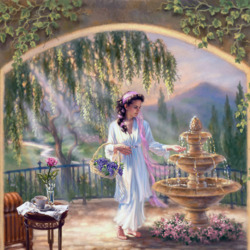 Jigsaw puzzle: By the fountain