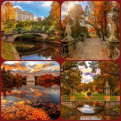 Jigsaw puzzle: Autumn suburb of St. Petersburg