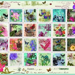 Jigsaw puzzle: Vintage stamps