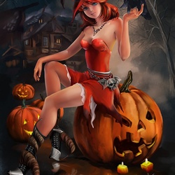 Jigsaw puzzle: Halloween witch