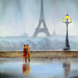 Jigsaw puzzle: In the arms of Paris
