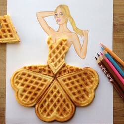 Jigsaw puzzle: Waffle dress