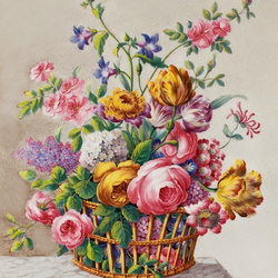 Jigsaw puzzle: Flower basket