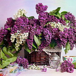 Jigsaw puzzle: Still life with lilac