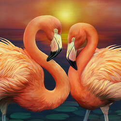 Jigsaw puzzle: Lovers of flamingos