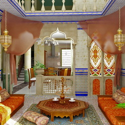 Jigsaw puzzle: Interior in oriental style