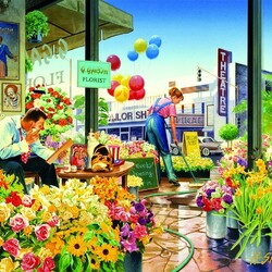 Jigsaw puzzle: Flower shop