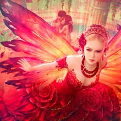 Jigsaw puzzle: Julia - the fairy of roses