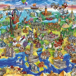 Jigsaw puzzle:  Europe