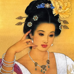 Jigsaw puzzle: Lovely chinese woman
