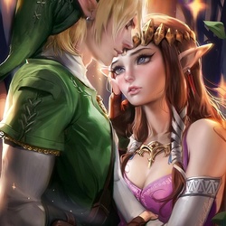 Jigsaw puzzle: Link and Zelda