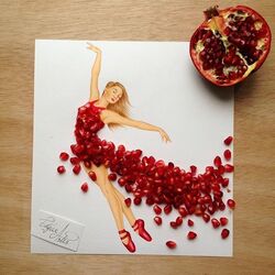 Jigsaw puzzle: Pomegranate dress