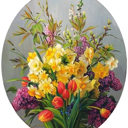 Jigsaw puzzle: Flowers for Easter