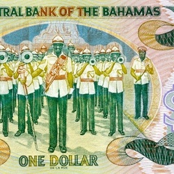 Jigsaw puzzle: 1 Bahamian dollar
