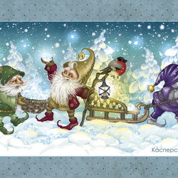 Jigsaw puzzle: New Year gnomes