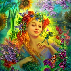 Jigsaw puzzle: Flowers for the fairy