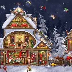 Jigsaw puzzle: Santa's house
