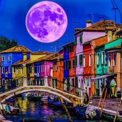 Jigsaw puzzle: Moon over Venice