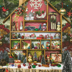 Jigsaw puzzle: House with toys