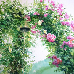 Jigsaw puzzle: Pink arch