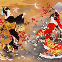 Jigsaw puzzle: Geisha dance