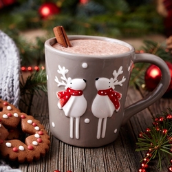 Jigsaw puzzle: A cup of cocoa