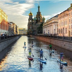 Jigsaw puzzle: Morning in St. Petersburg
