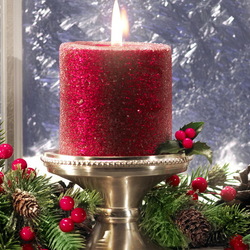 Jigsaw puzzle: Christmas candle
