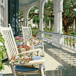 Jigsaw puzzle: On the veranda on a summer day