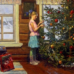 Jigsaw puzzle: We decorate the Christmas tree