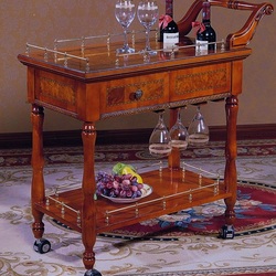 Jigsaw puzzle: Serving table on wheels