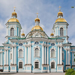 Jigsaw puzzle: Nikolo-Epiphany Cathedral in St. Petersburg