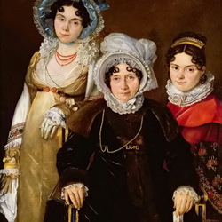 Jigsaw puzzle: Portrait of Madame Tangri with her daughters
