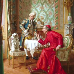 Jigsaw puzzle: His Eminence's Favorite Dog