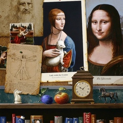 Jigsaw puzzle: Paintings in pictures / Mona Lisa