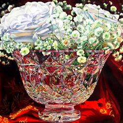 Jigsaw puzzle: White roses in a crystal vase